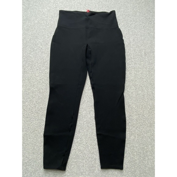 SPANX Pants - Spanx Leggings Womens Medium Black Skinny Straight Leg High Rise Slimming Pants